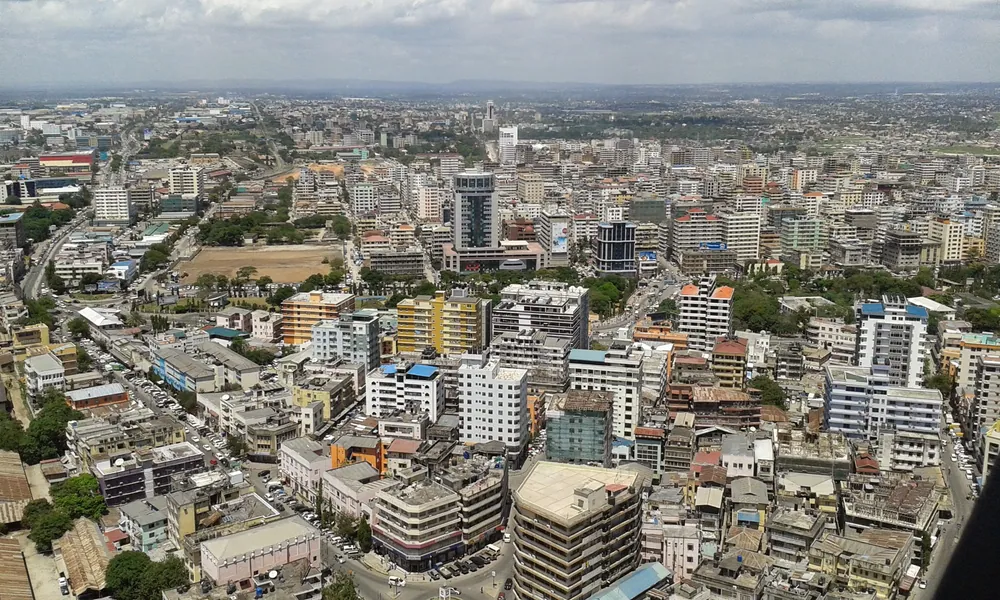 Central Dar es Salaam from above