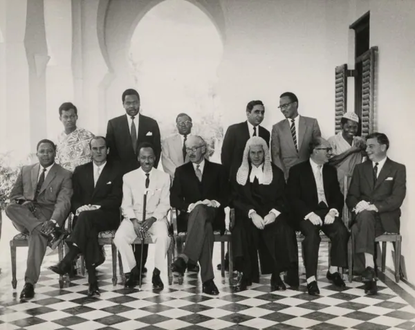 Tanganyika's Council of Ministers at Government House, Dar es Salaam, 3 September 1960