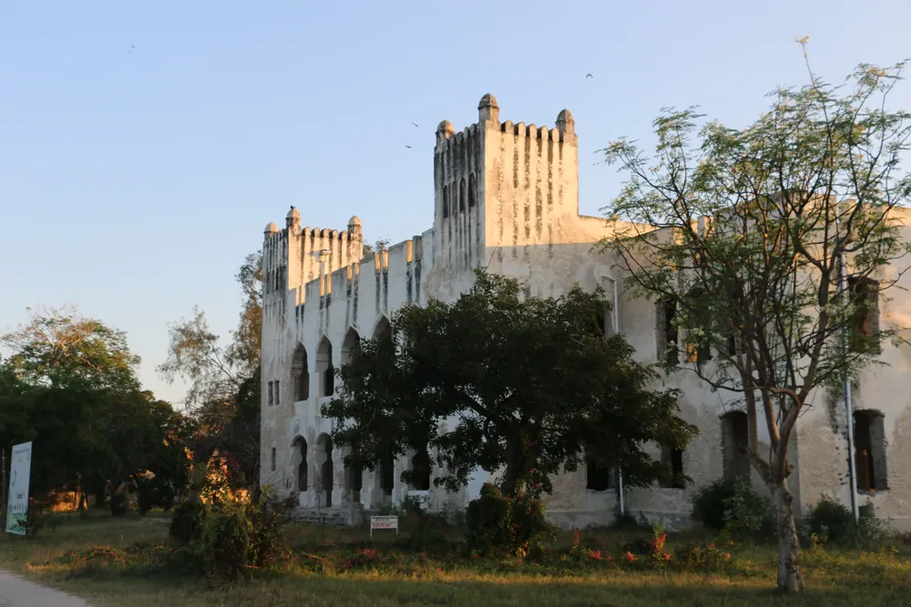The old German boma, the fortified administrative office, at Bagamoyo.