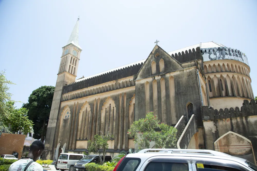 Christ Church, the Anglican cathedral in Stone Town, begun in 1873 on the site of the slave market.