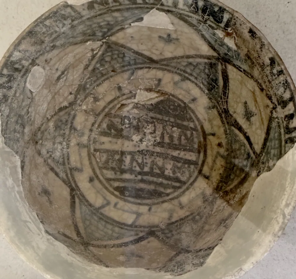 Pottery found at the Kaole ruins near Bagamoyo.