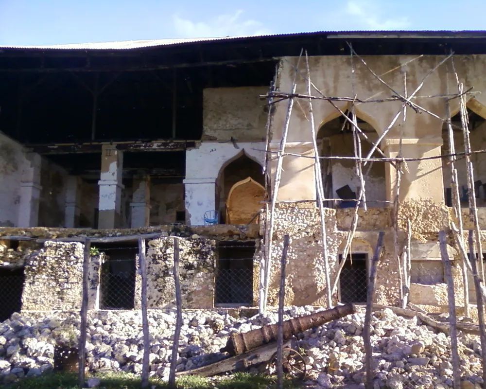 The ruined German boma at Kilwa Kivinje, on the coast of the district where the rising began.