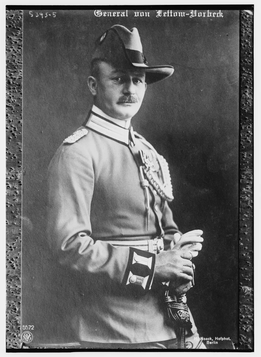 Paul von Lettow-Vorbeck, commander of the Schutztruppe, around 1914.