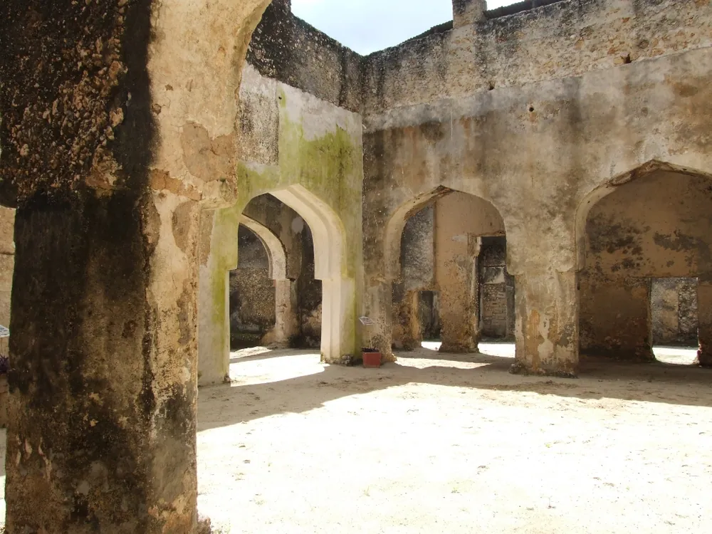 The ruins of Mtoni Palace on Zanzibar, Said bin Sultan's first palace on the island