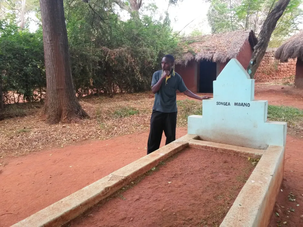 The grave of Songea Mbano at the Maji Maji memorial in Songea