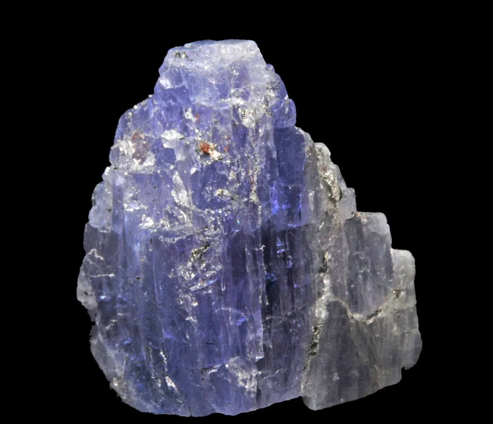 A tanzanite crystal — the stone is mined only at Mererani