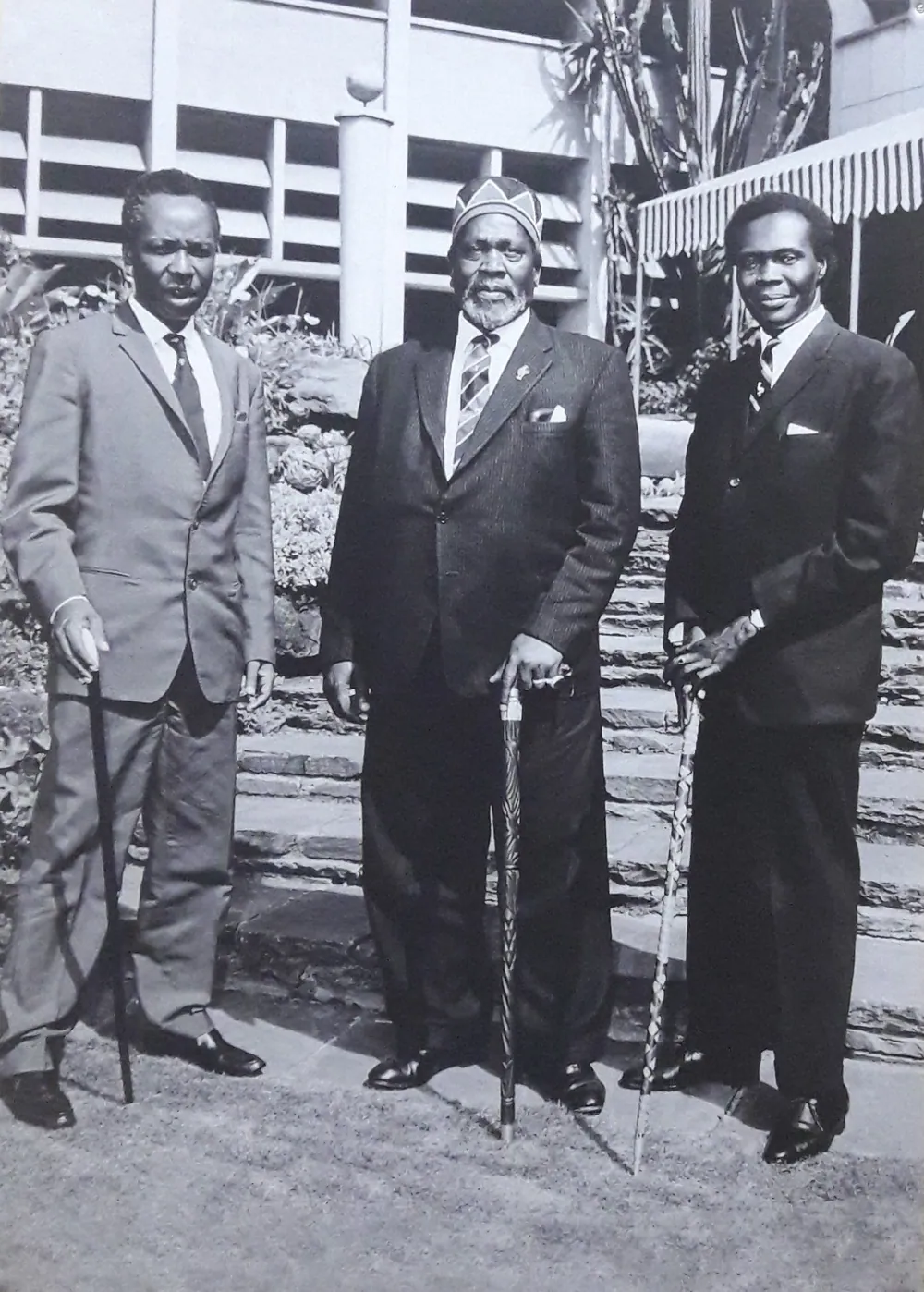Presidents Kenyatta of Kenya, Obote of Uganda and Nyerere of Tanzania, meeting in 1967 to set up the East African Community