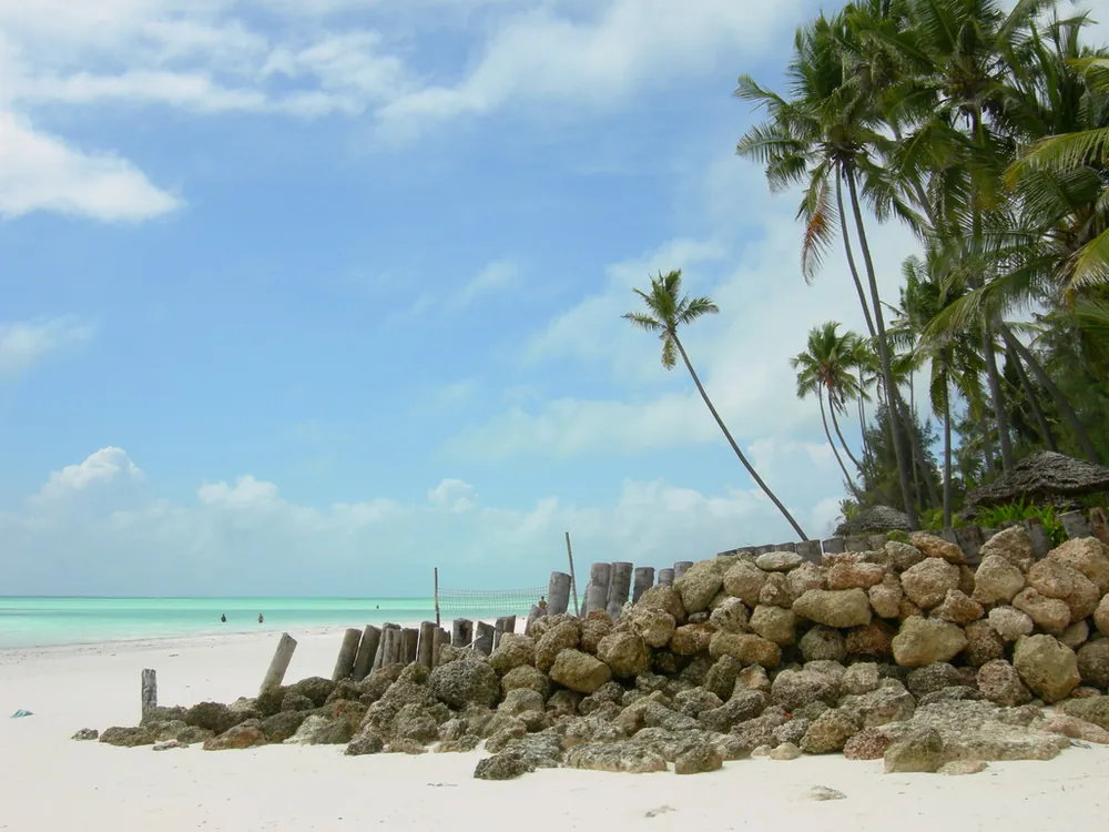 The beach at Makunduchi, in the south of Unguja, where Samia Suluhu Hassan was born