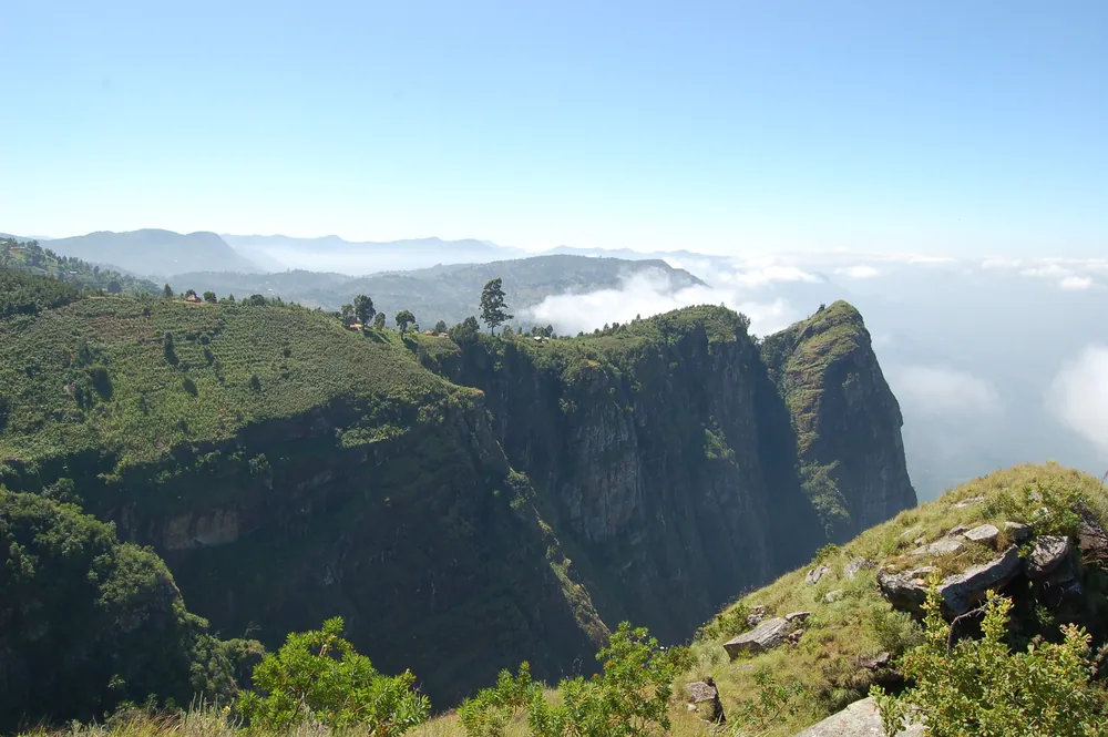 The western Usambara escarpment above the plains, in Tanga Region