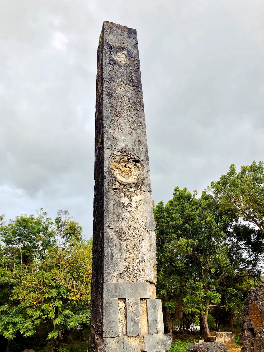 A Swahili pillar tomb at Tongoni