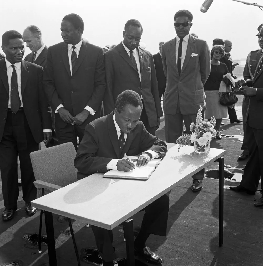Julius Nyerere, president of Tanganyika, on a state visit to Finland in September 1963